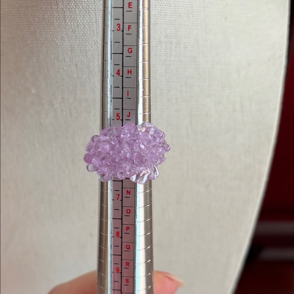 Retro Lavender Acrylic Ring #604